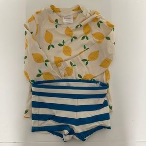 Hanna Andersson Swim Suit two piece size 3T